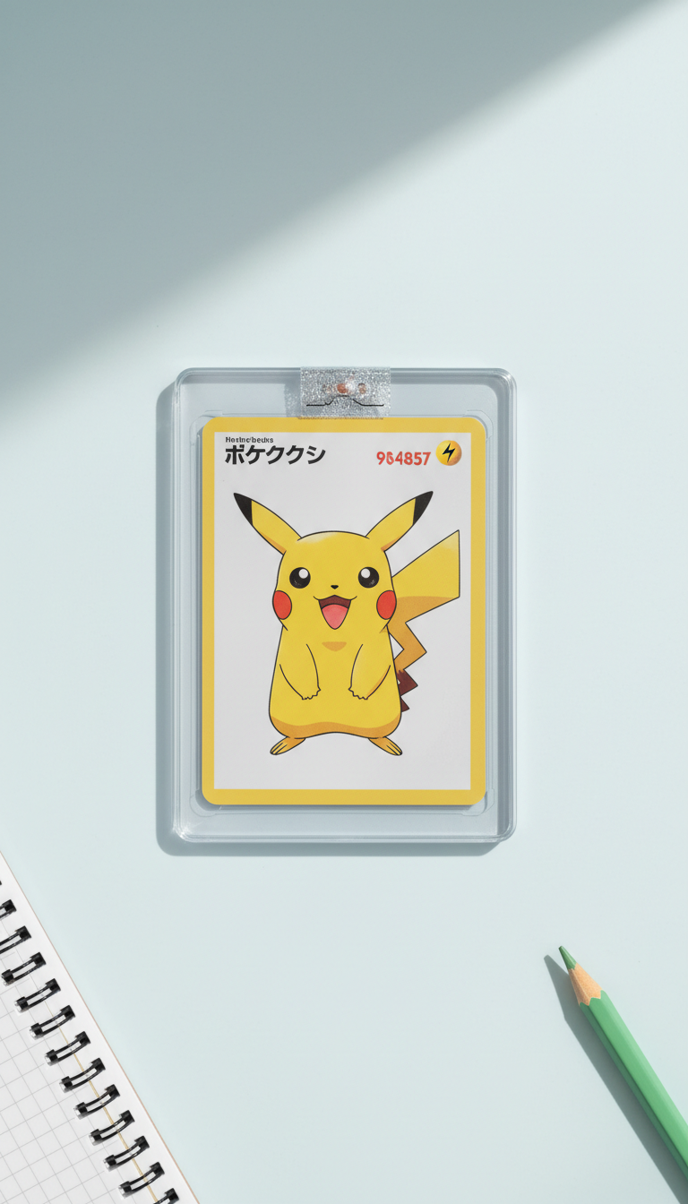 Graded Pikachu promo card